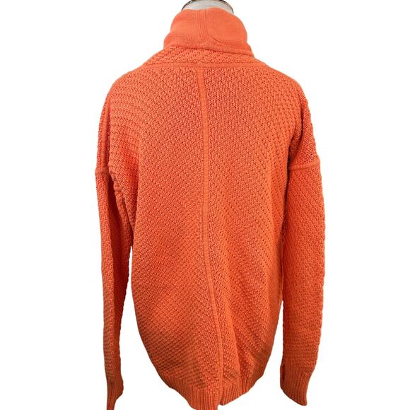 Lululemon Orange Post Practice Wrap Cardigan Sweater Size 8 - Picture 4 of 9